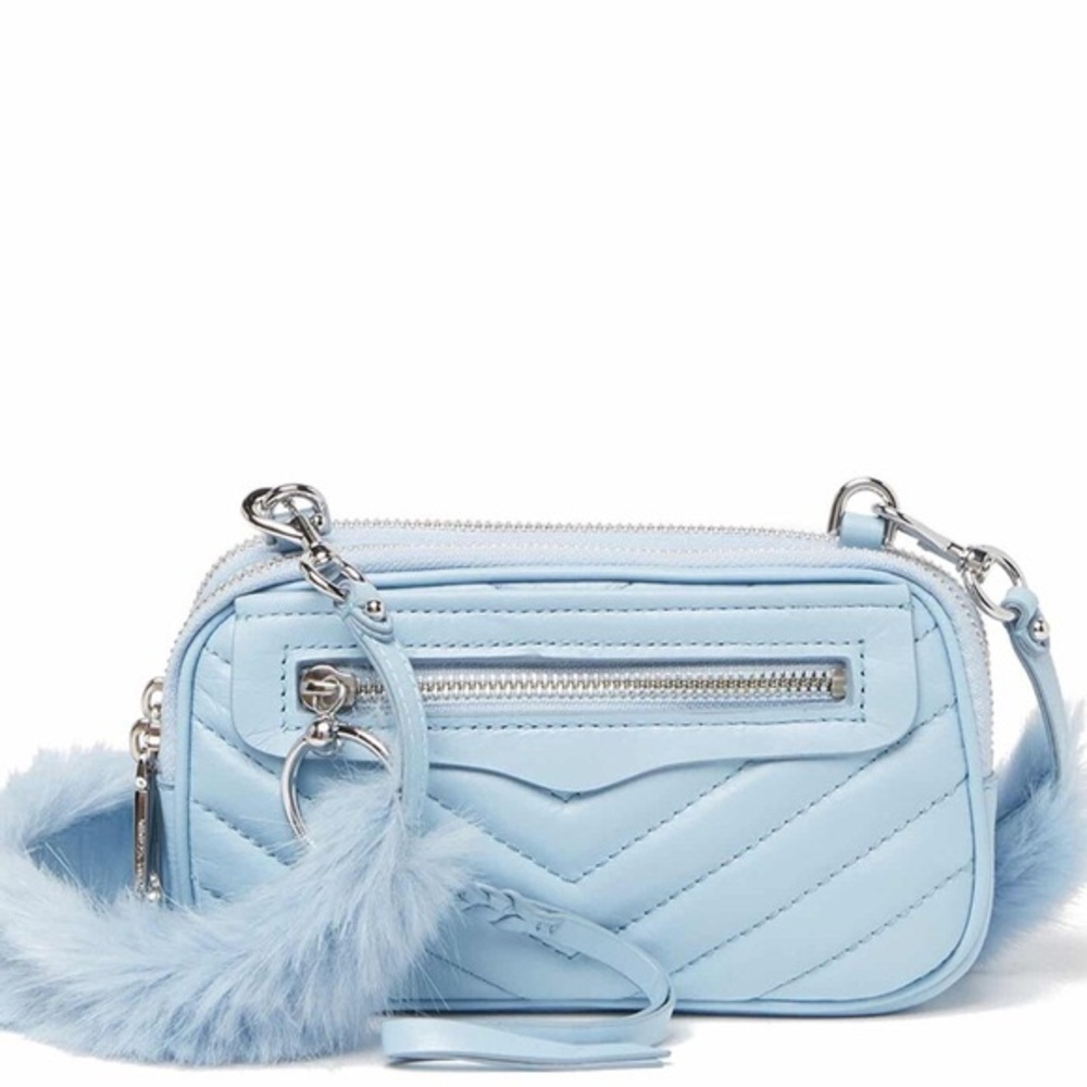 Rebecca Minkoff Crossbody w/ Faux Fur Guitar Straps